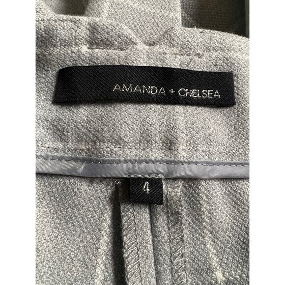 Amanda + Chelsea Gray Checkered Casual Dress Pants Size 4 - Picture 3 of 5